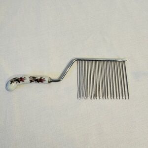 VTG Porcelain Floral Handle Victorian Style Cake Rake Breaker Made inEngland